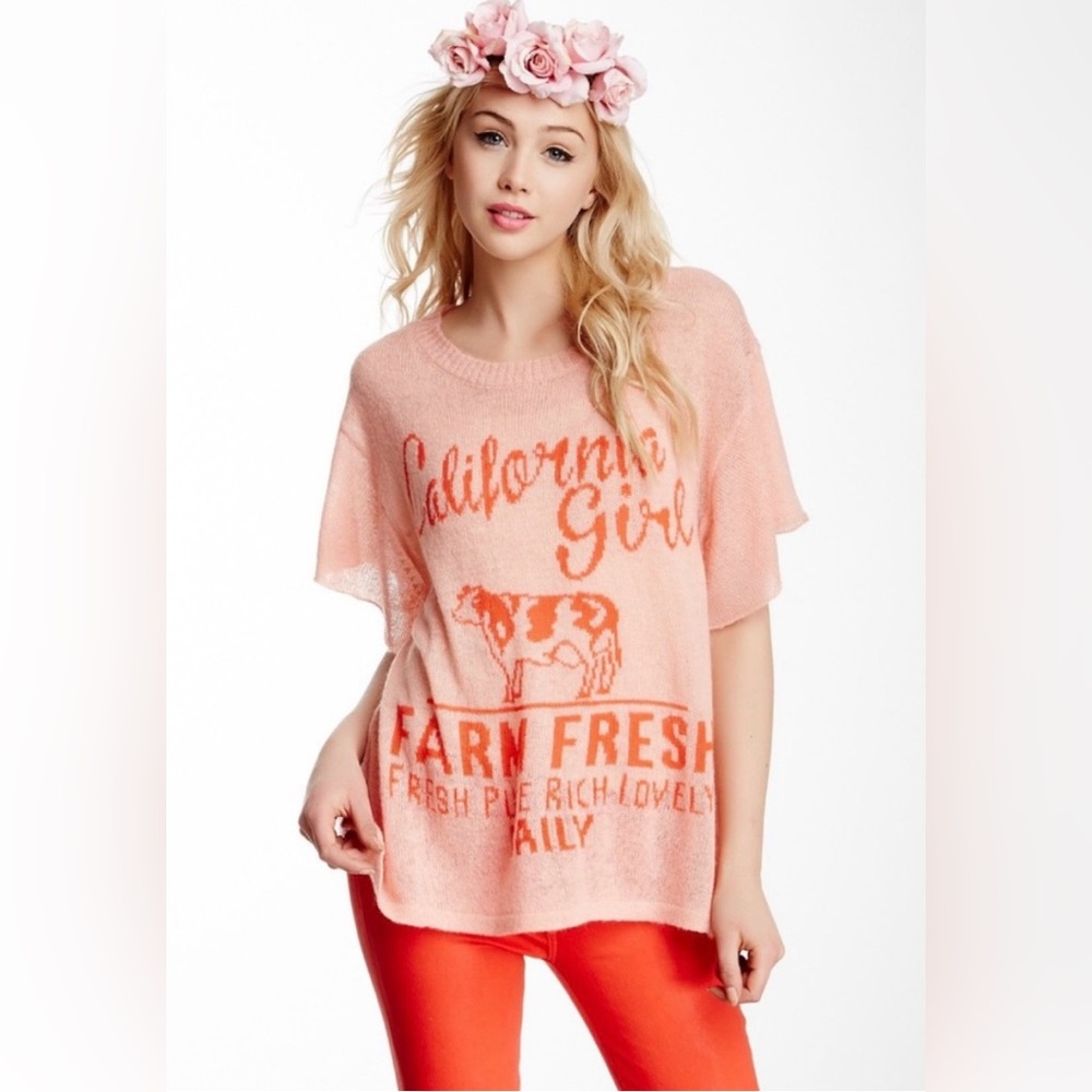 NWT Wildfox Couture White Label ‘California Girl’ Sweater size Small